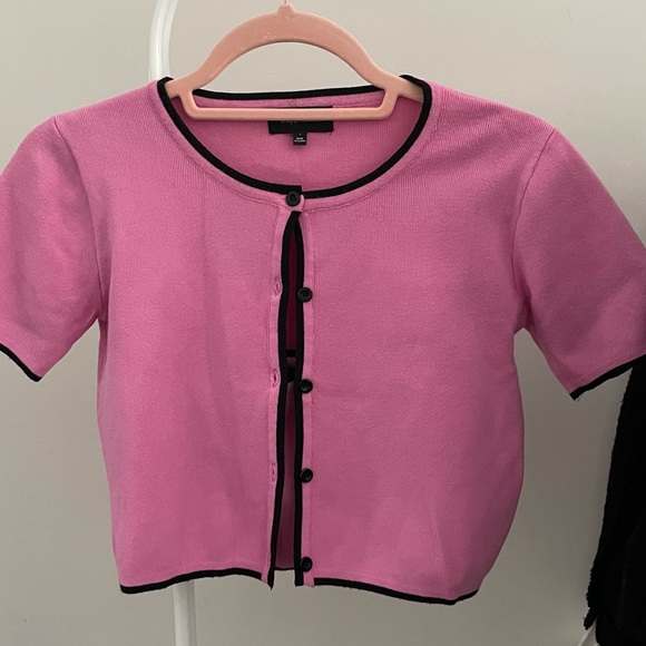 Revolve crop top + cropped cardigan set - Picture 4 of 6